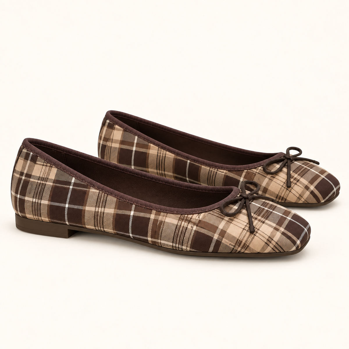 Fall Plaid Ballet Flats